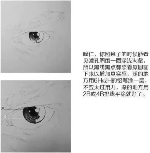 素描眼睛画法教程