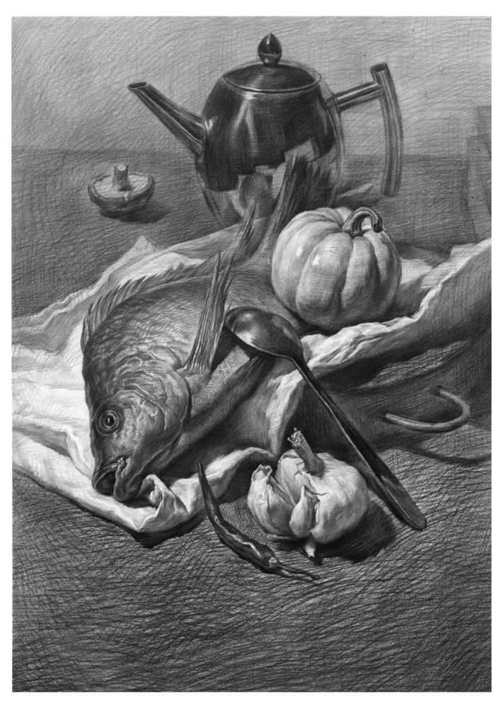 素描头像如何表现人物肤色的色调和质感？广州画室教你,12