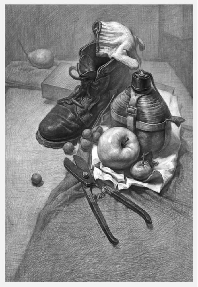 素描头像如何表现人物肤色的色调和质感？广州画室教你,19
