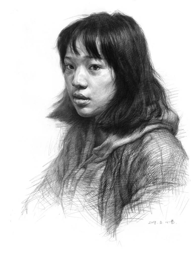 素描头像如何表现人物肤色的色调和质感？广州画室教你,22