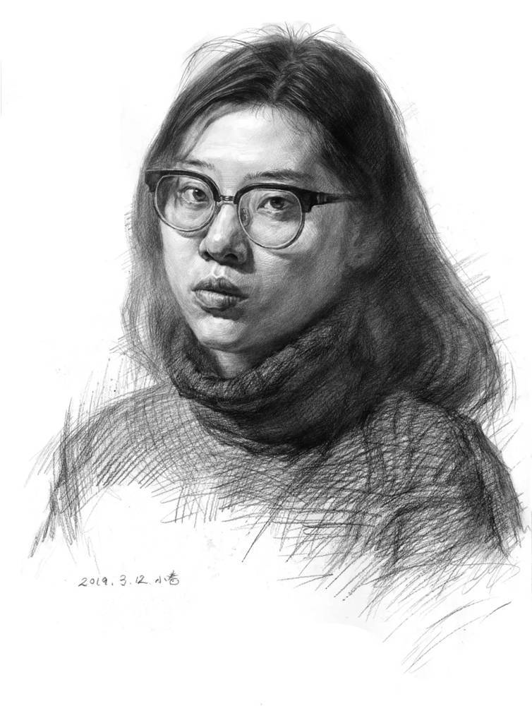 素描头像如何表现人物肤色的色调和质感？广州画室教你,24