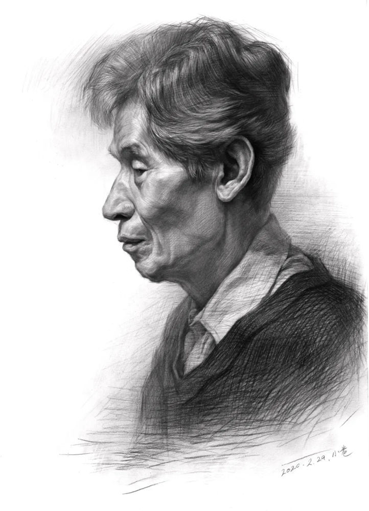 素描头像如何表现人物肤色的色调和质感？广州画室教你,30