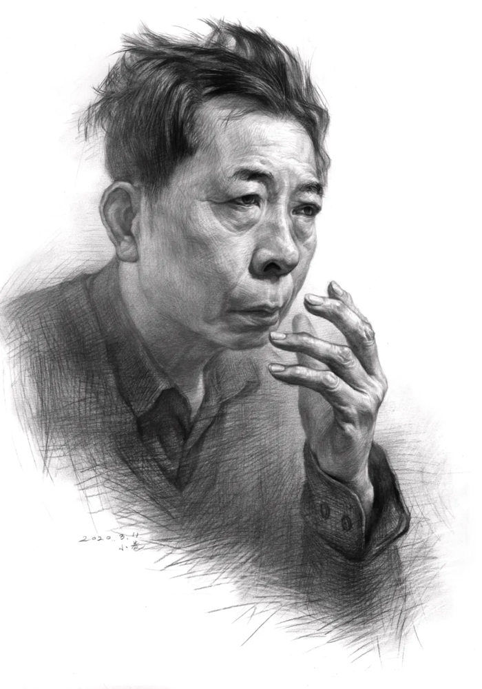 素描头像如何表现人物肤色的色调和质感？广州画室教你,33