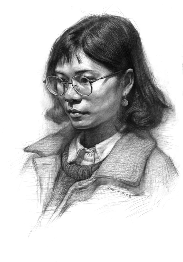 素描头像如何表现人物肤色的色调和质感？广州画室教你,35