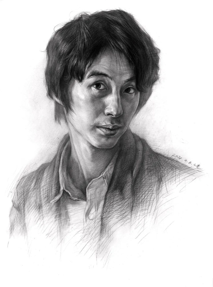 素描头像如何表现人物肤色的色调和质感？广州画室教你,36