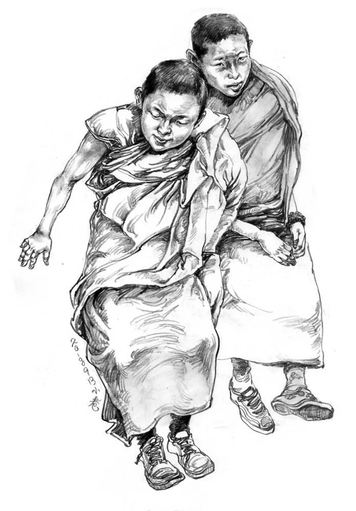 素描头像如何表现人物肤色的色调和质感？广州画室教你,49