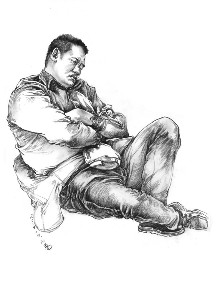 素描头像如何表现人物肤色的色调和质感？广州画室教你,52
