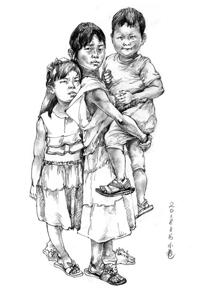 素描头像如何表现人物肤色的色调和质感？广州画室教你,61