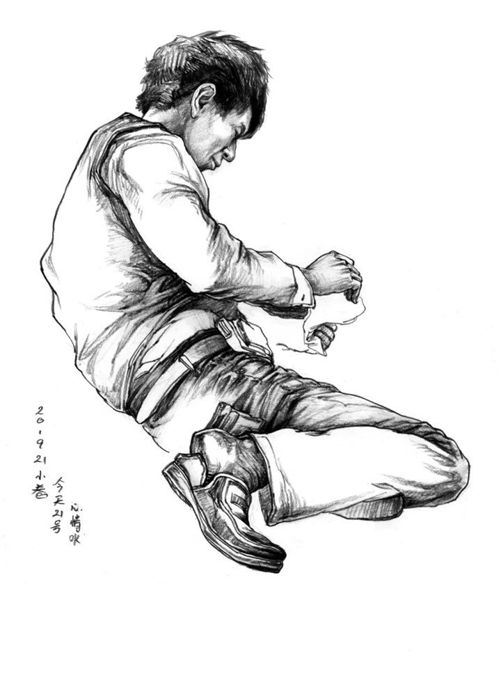 素描头像如何表现人物肤色的色调和质感？广州画室教你,62