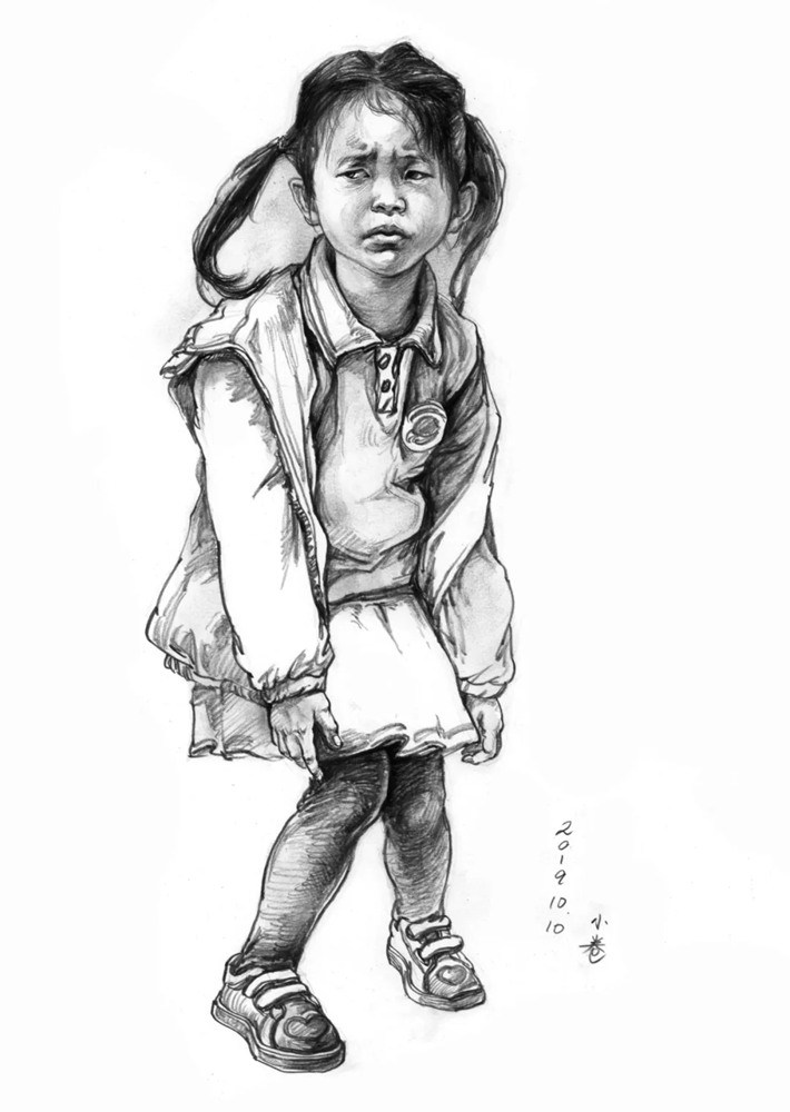 素描头像如何表现人物肤色的色调和质感？广州画室教你,63