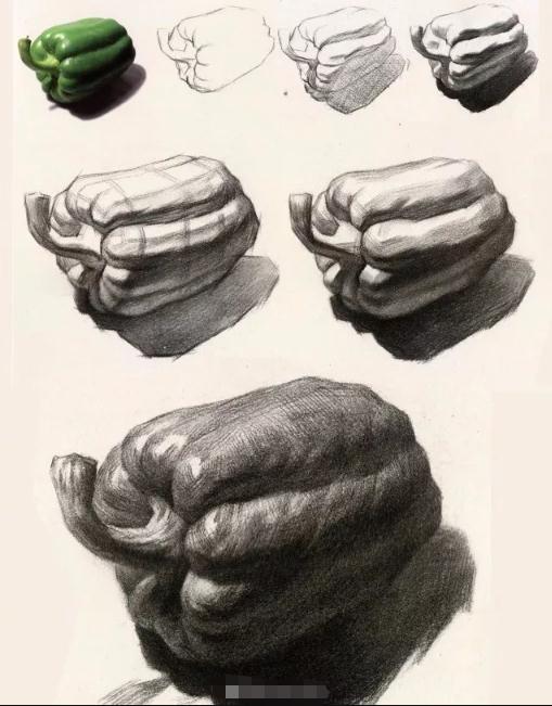 广州画室教你用纸巾擦出来调子，效果独特，立体感强,16