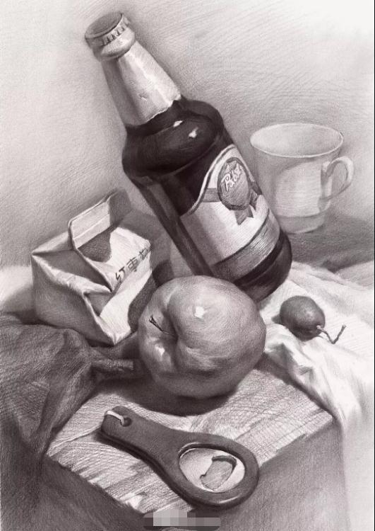 广州画室教你用纸巾擦出来调子，效果独特，立体感强,31