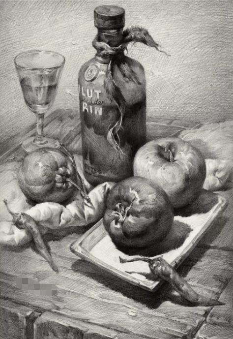 广州画室教你用纸巾擦出来调子，效果独特，立体感强,37