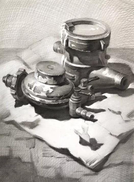 广州画室教你用纸巾擦出来调子，效果独特，立体感强,40