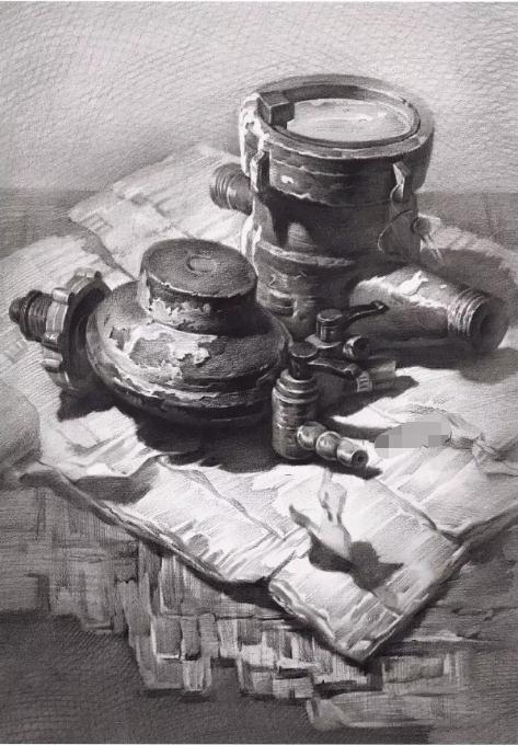 广州画室教你用纸巾擦出来调子，效果独特，立体感强,42