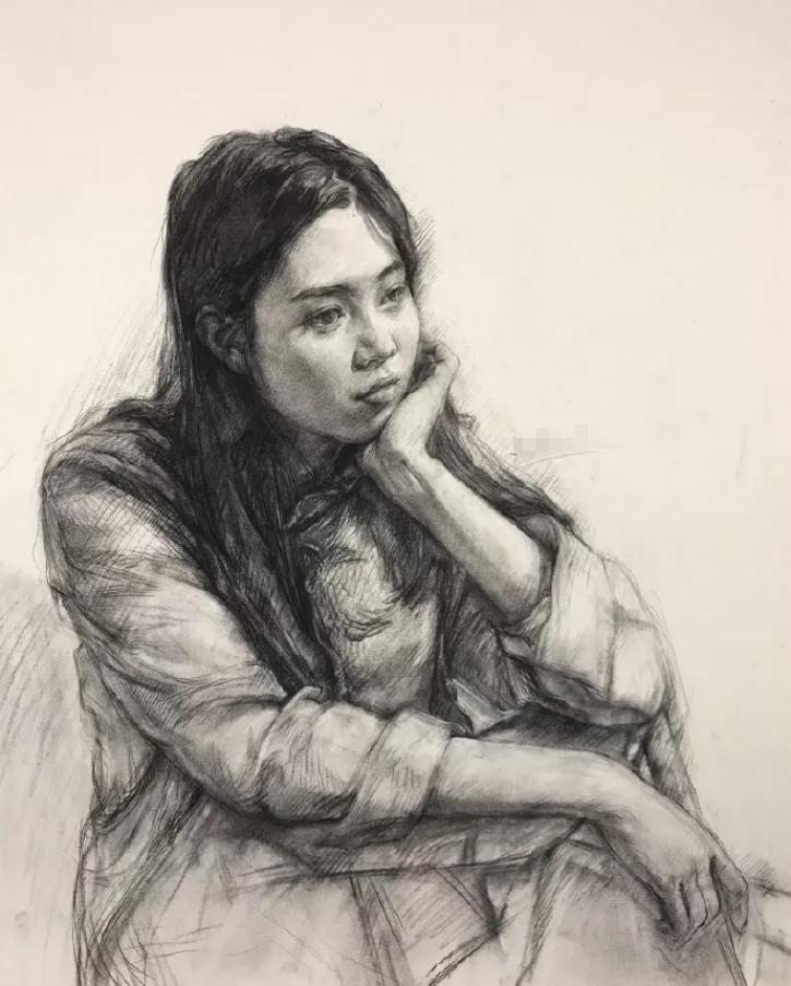 广州画室教你女青年素描头像如何提分，注意这4点就够了,02