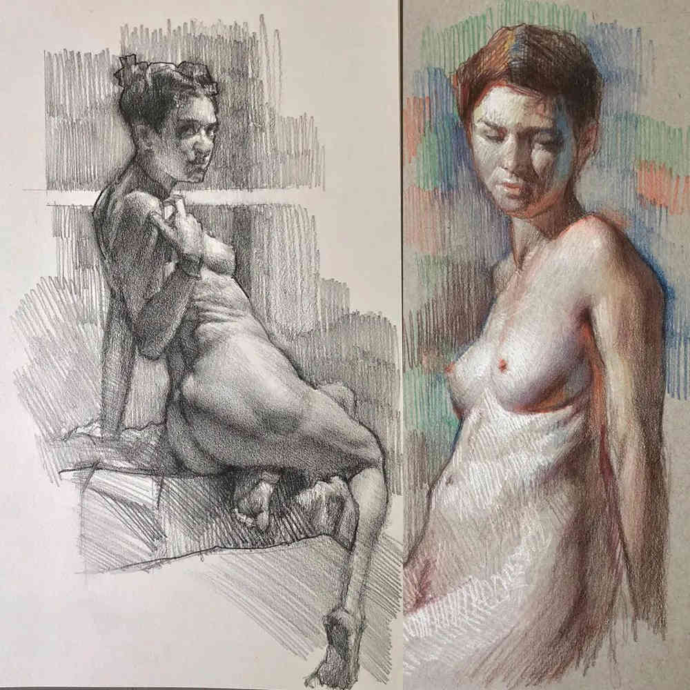 广州画室觉得这么好的速写，给他满分都不够,25