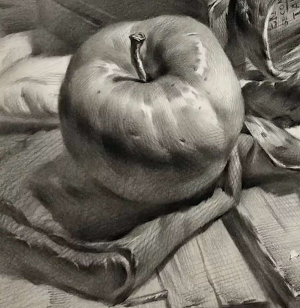 广州画室给你整理联考考题常客：《果蔬类静物》的刻画方法,17