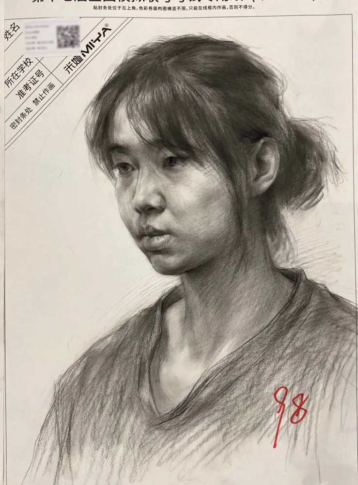 广州画室给咱分析一下素描高分卷得分要点,02