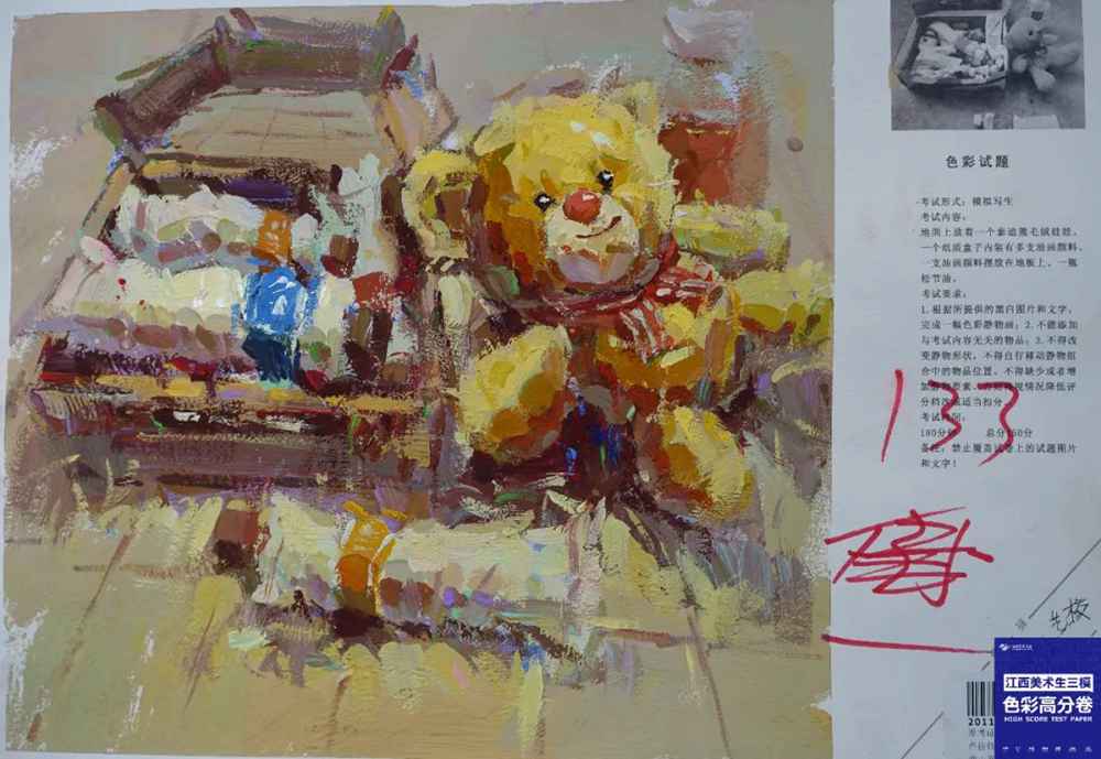 江西三模色彩、速写卷出炉，广州画室觉得难度提高,51