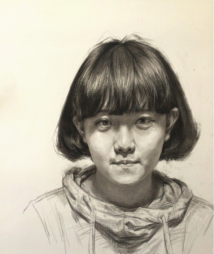 广州画室老师教你画好女青年素描头像要知道的几个要点！4