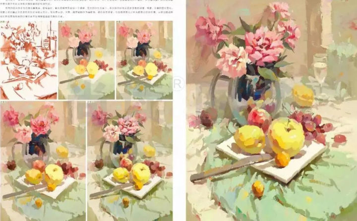 广州画室老师干货分享丨色彩绘画中常见的绘画步骤及构图方法9