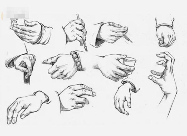 【广州画室人物速写教程】不要把手画得像鸡爪一样了！