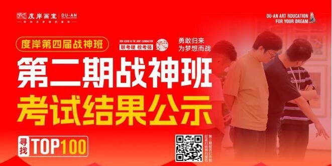度岸画室战神班挑战赛第二期圆满结束！考试结果揭晓！